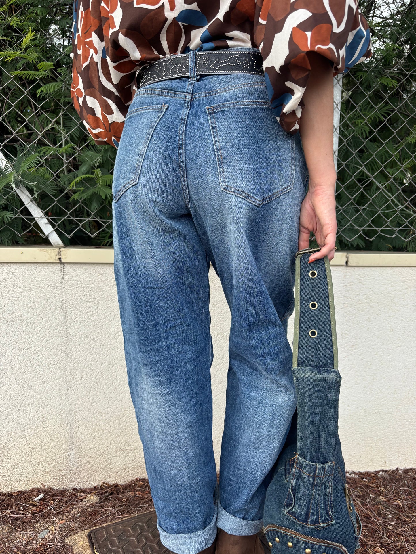 JUDY jean style cargo avec sa ceinture