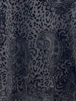 VELOURS Haut avec motifs en panne de velours