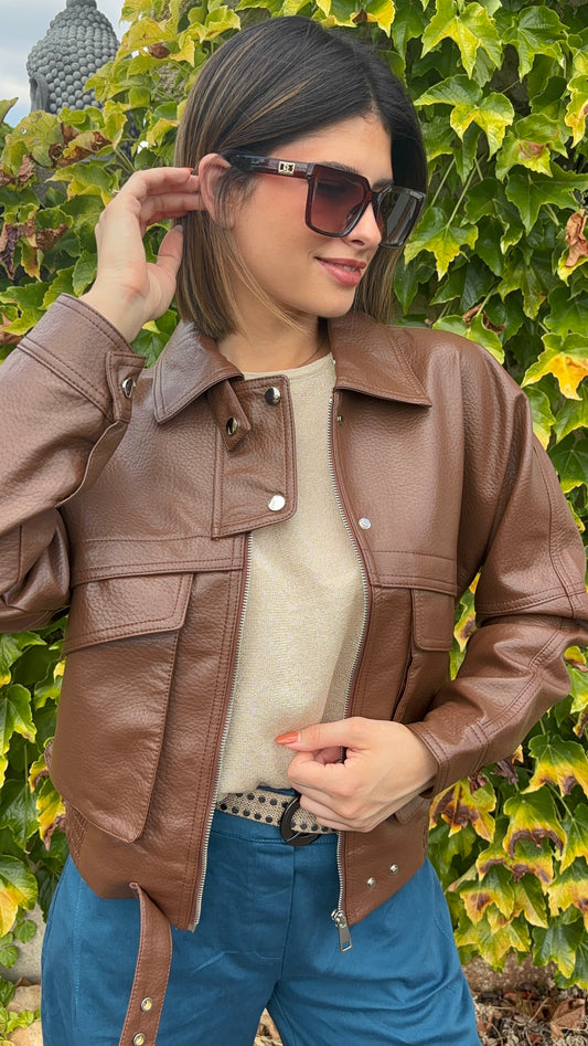 MANON blouson simili cuir