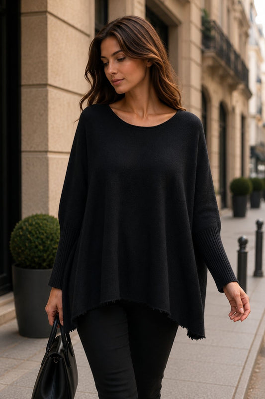 LORELLA Pull oversize manches chaussettes