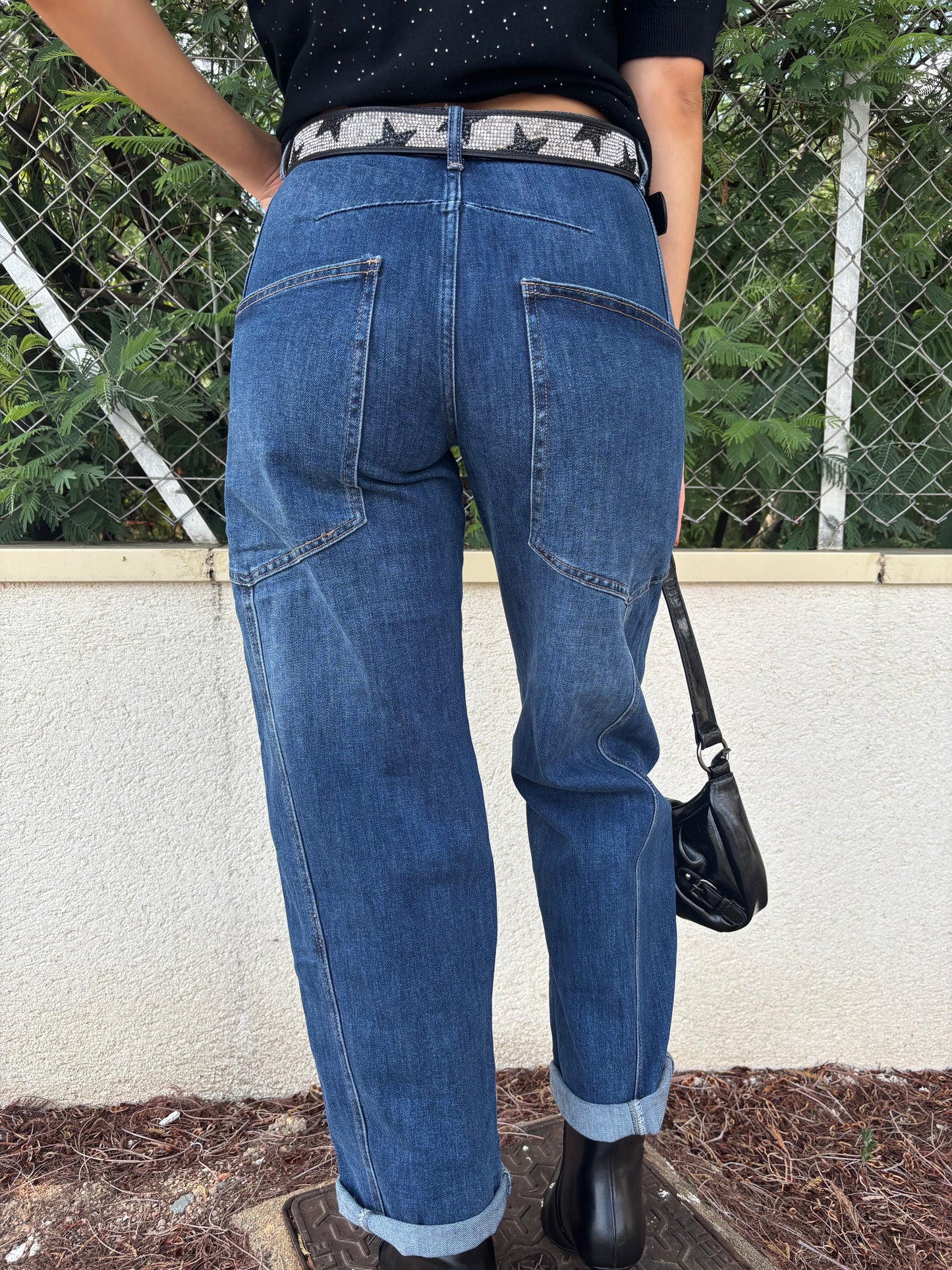 LIZY Jean avec poche cargo et sa ceinture