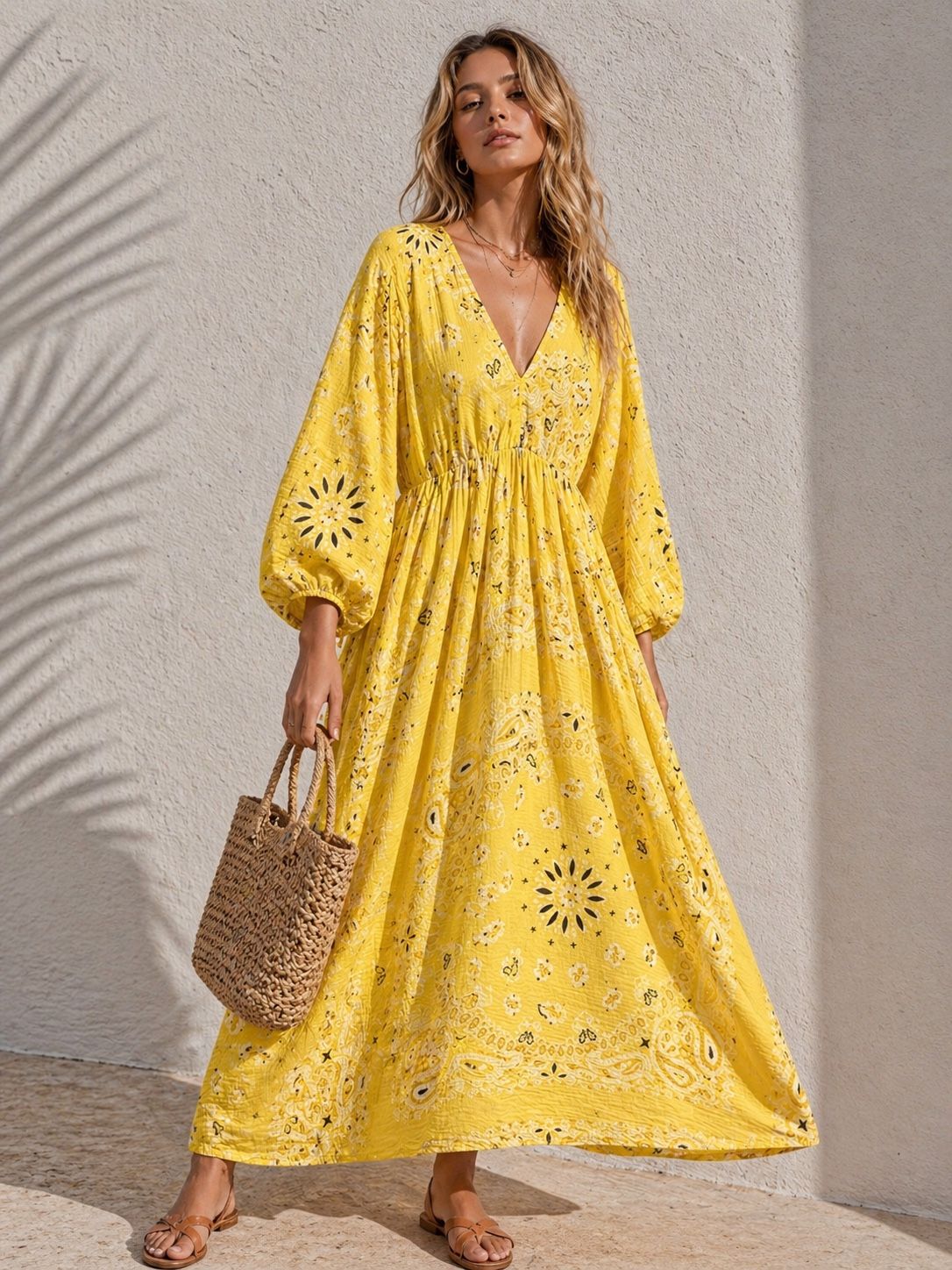 663 ROBE LONGUE GAZE DE COTON