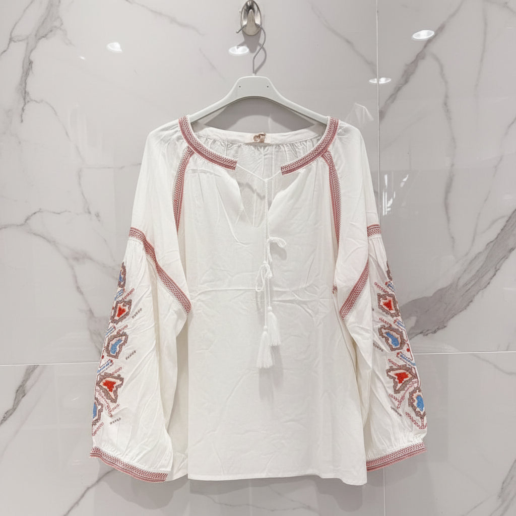 711 blouse brodée
