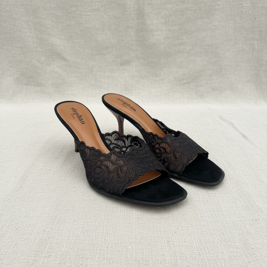 127 ESCARPIN DENTELLE OUVERT