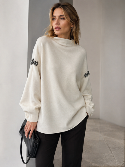 LEIA Pull tunique bijoux