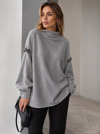 LEIA Pull tunique bijoux