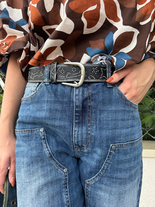 JUDY jean style cargo avec sa ceinture
