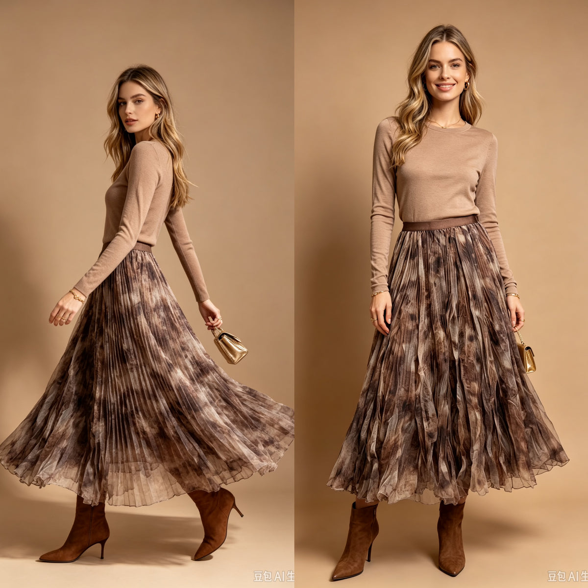 ORIANE Jupe longue automnale