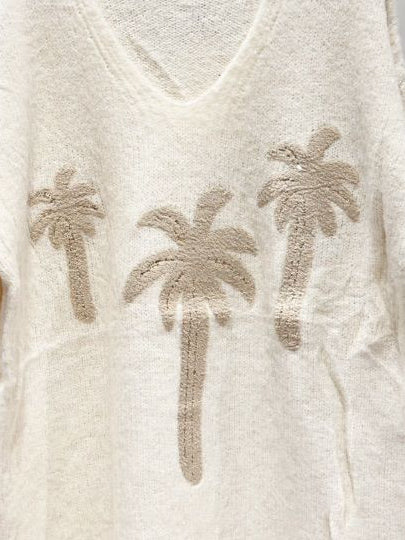 PALMA Pull brodé