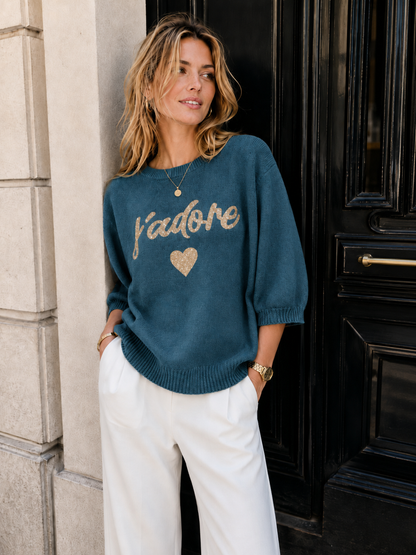 J’ADORE pull manche courte