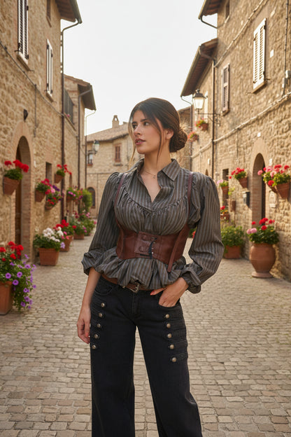 CORA chemise boule corset