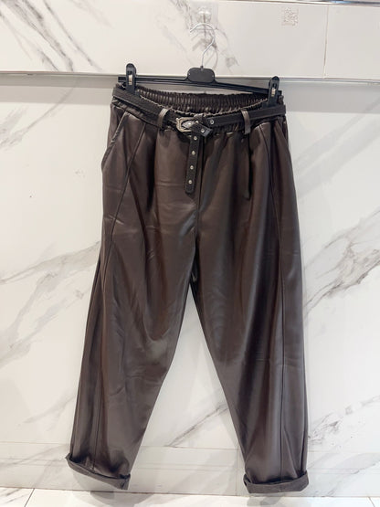 JAIPUR pantalon similicuir