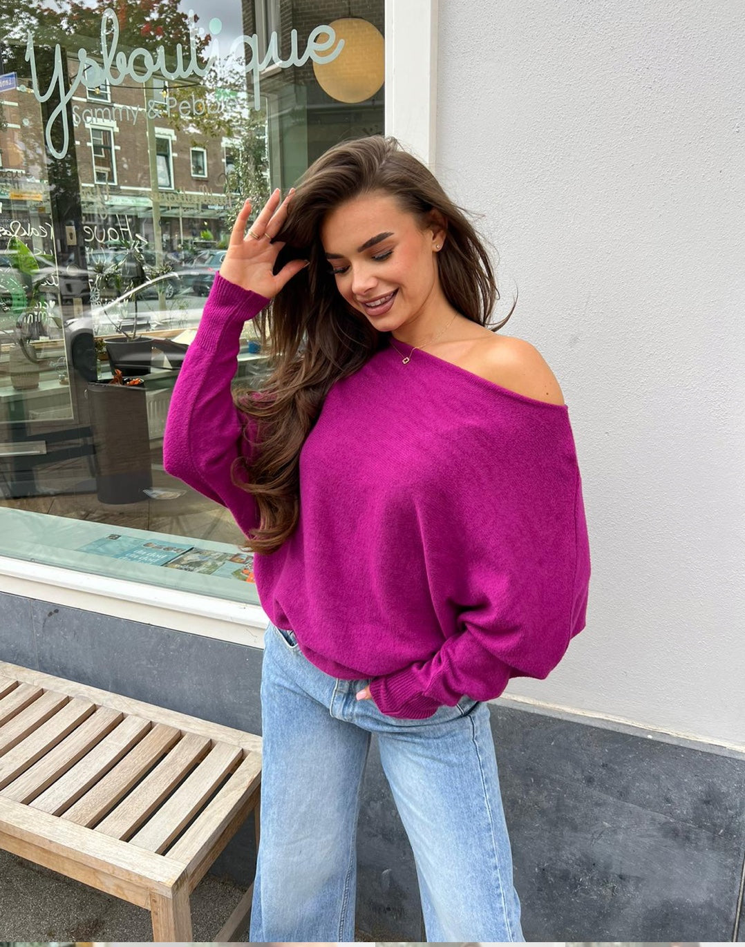 CHERYL Pull manche chauve-souris