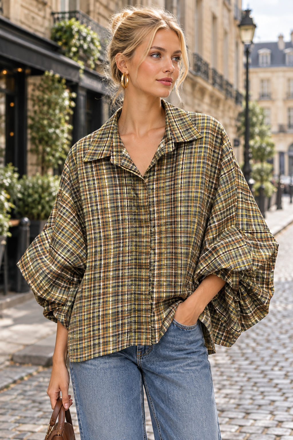 MALO Chemise manche BALOON