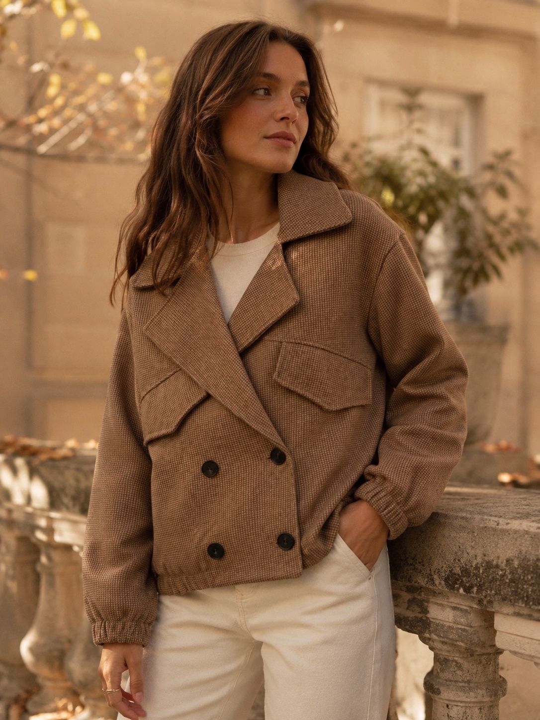 IRISH Veste boutonnée croisée