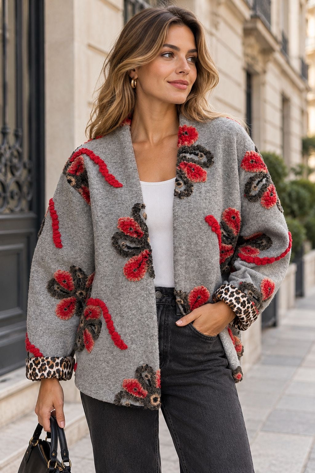 MÉRINOS veste esprit laine bouillie