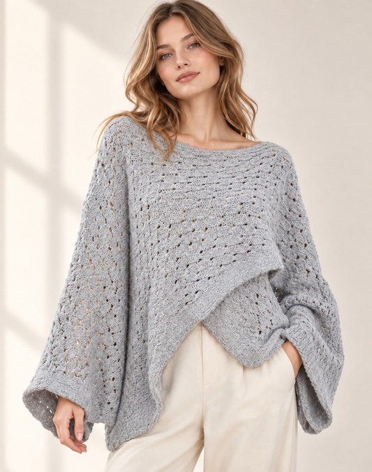 MATHIS Pull ajouré croisé