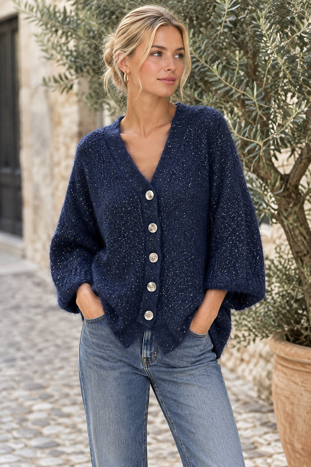 LOOSE veste laine style loose