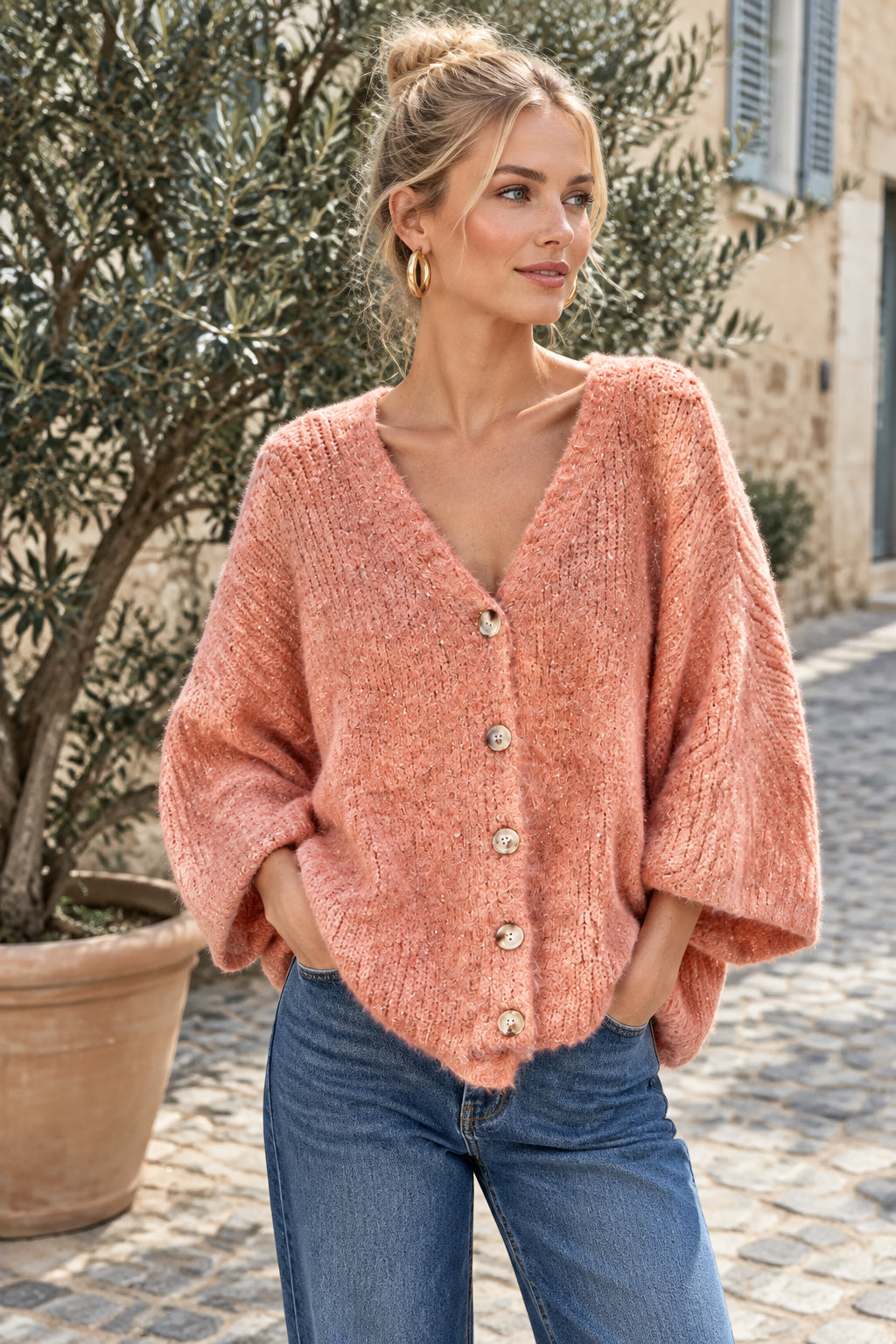 LOOSE veste laine style loose