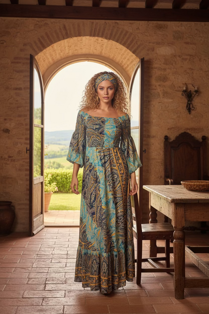 677 Robe en soie épaule