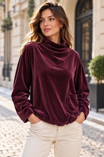 PALOMA Sweat en panne de velours