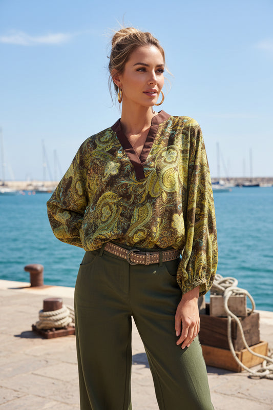 ZOÉ Liquette motif cachemire