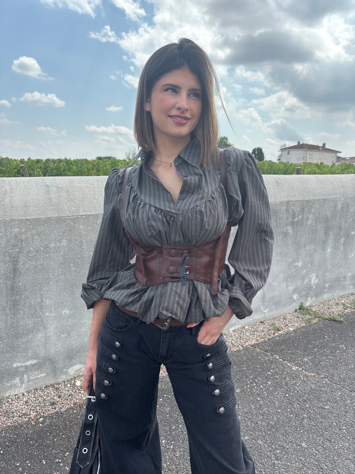 CORA chemise boule corset