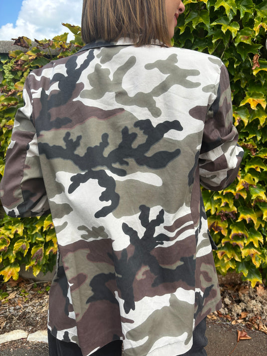 LIDY BLAZER COTON CAMOUFLAGE