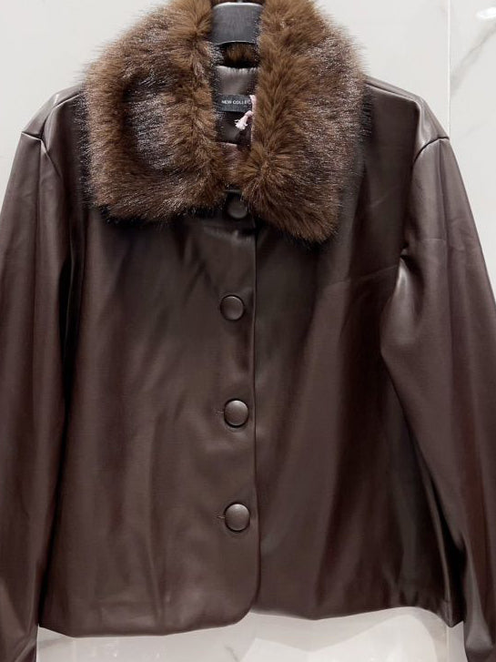 JAVA Veste courte avec fourrure similicuir