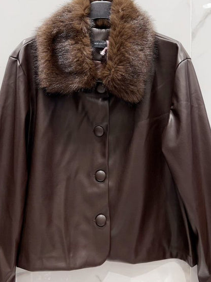 JAVA Veste courte avec fourrure similicuir