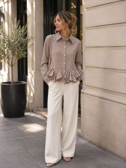 YUNI Chemise avec volant