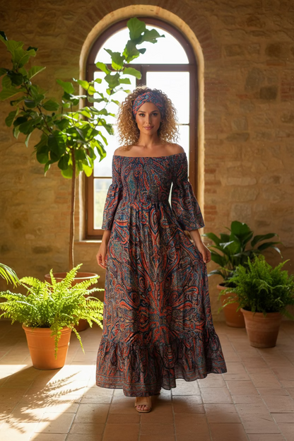677 Robe en soie épaule