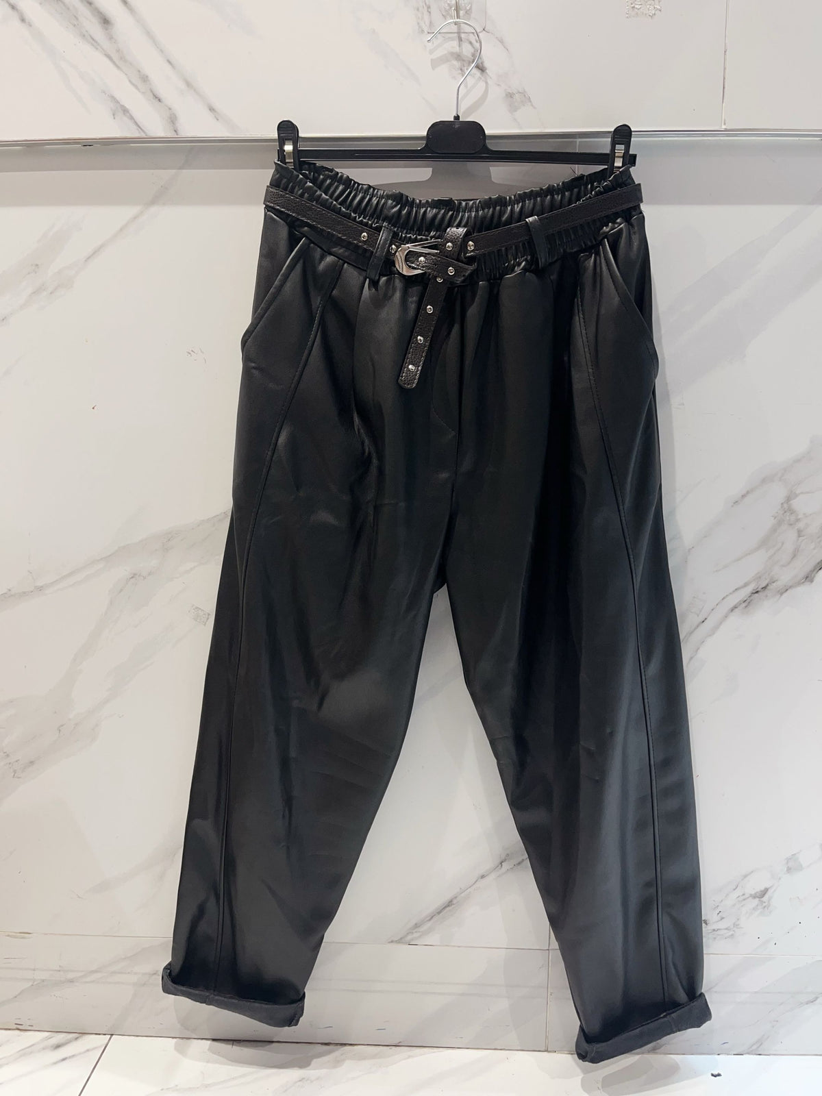 JAIPUR pantalon similicuir
