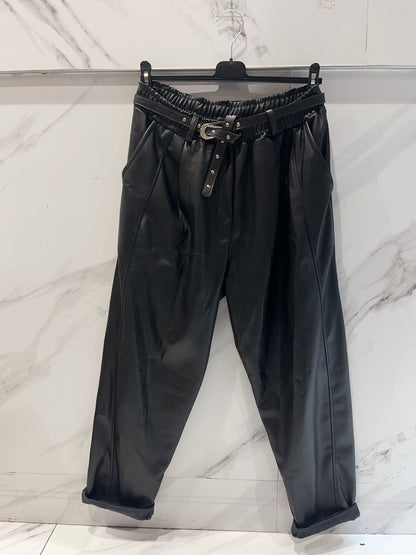 JAIPUR pantalon similicuir
