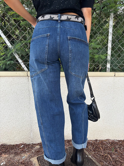 LIZY Jean avec poche cargo et sa ceinture