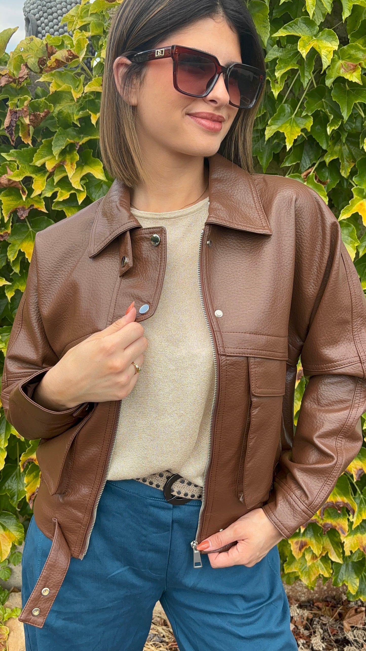 MANON blouson simili cuir