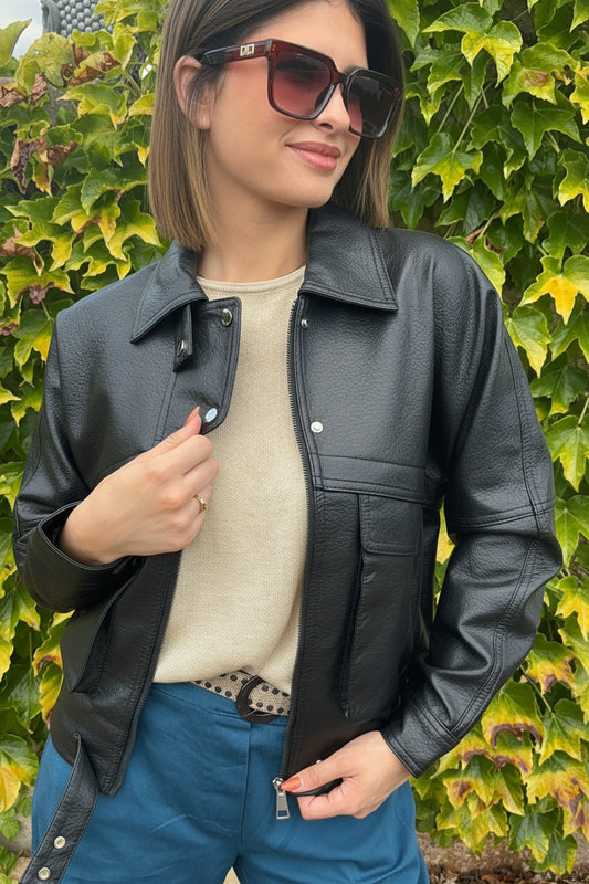MANON blouson simili cuir