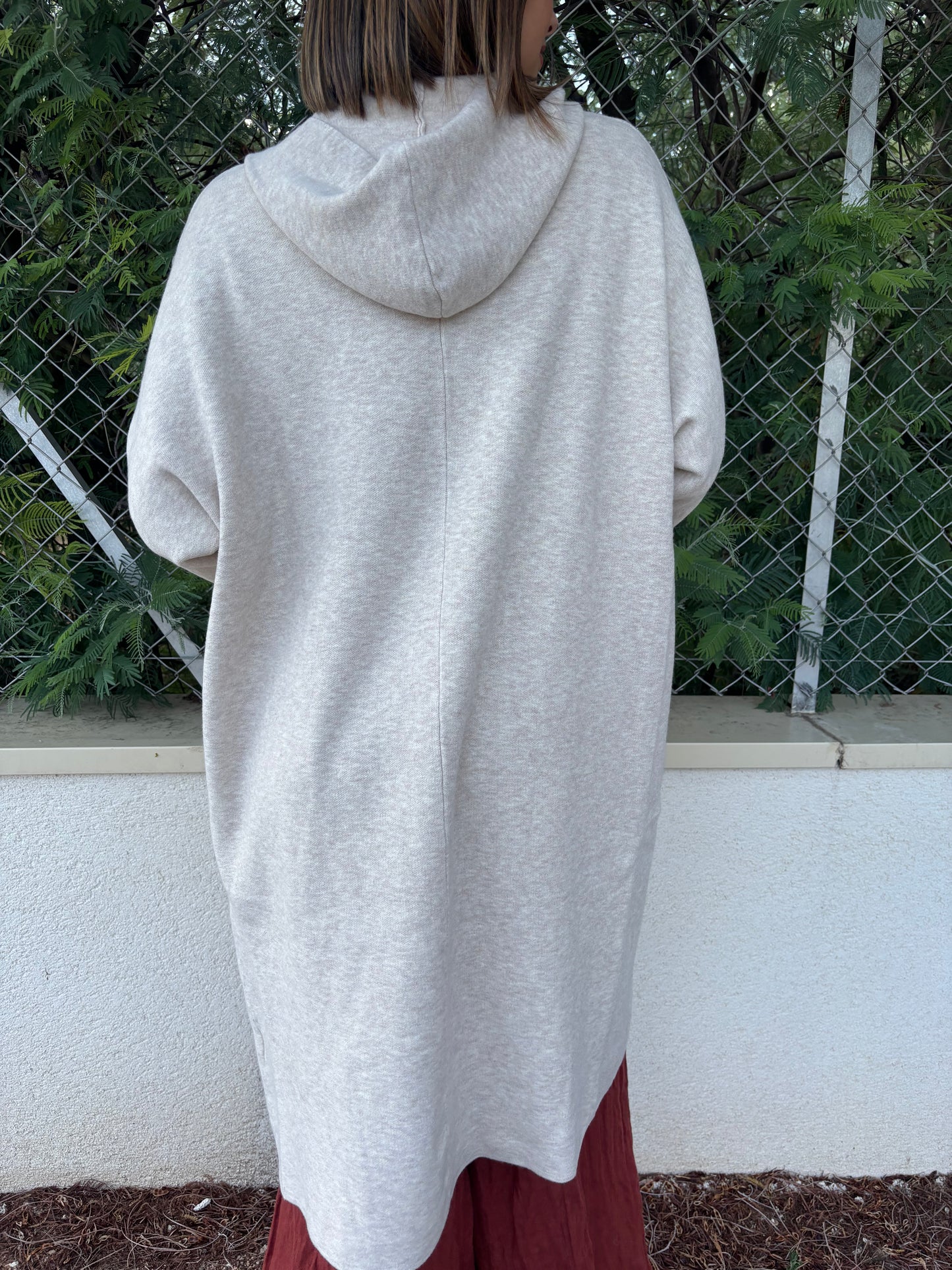 INÈS veste longue manche 3/4 boutonnée