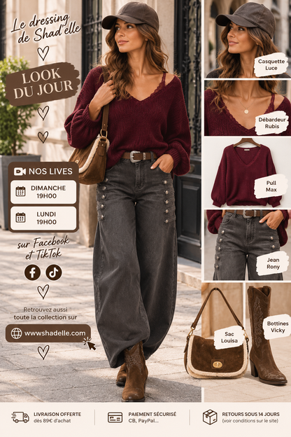 LUCE casquette simili cuir
