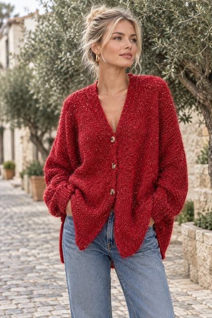 LOOSE veste laine style loose