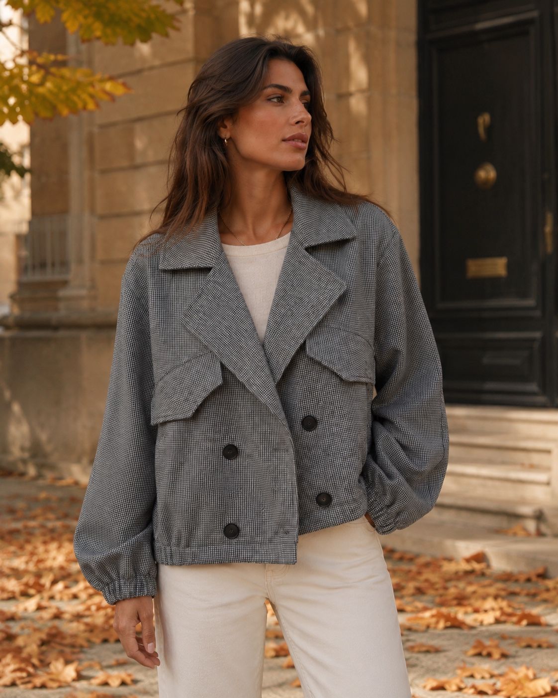 IRISH Veste boutonnée croisée