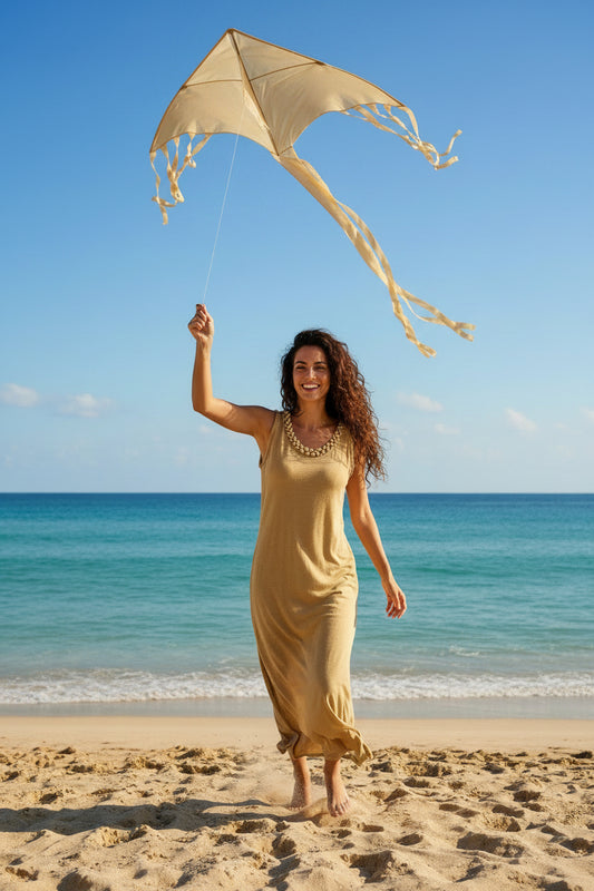 642 ROBE SANS MANCHE COTON