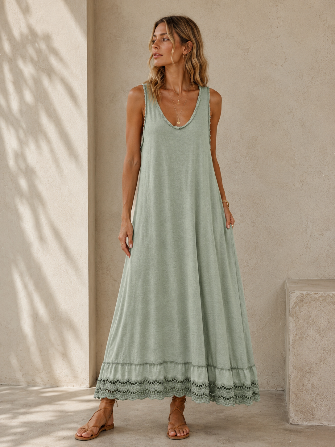 671 Robe longue coton