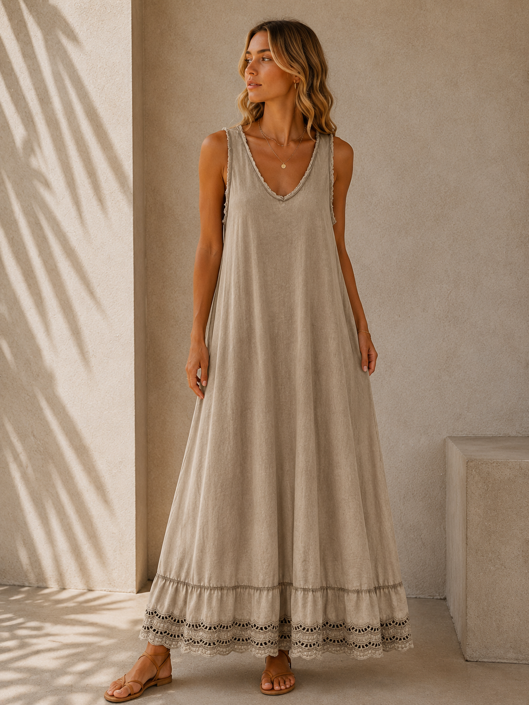 671 Robe longue coton