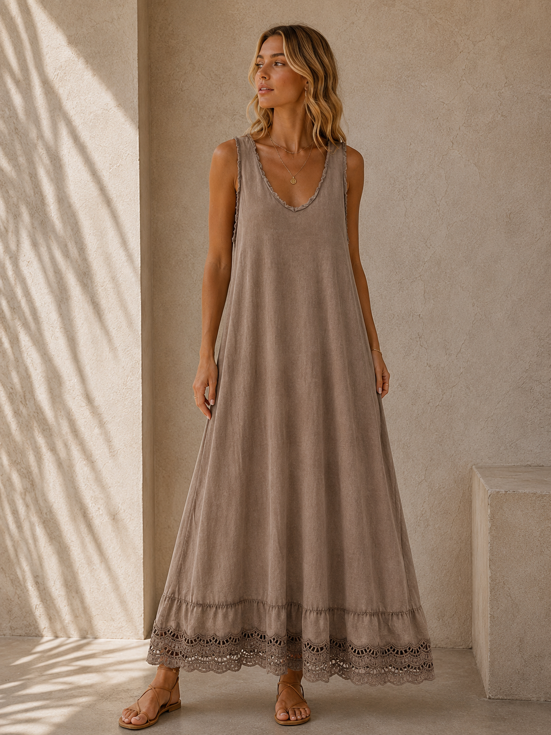 671 Robe longue coton