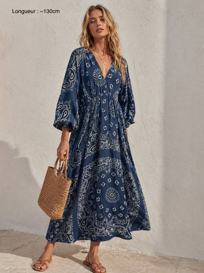 663 ROBE LONGUE GAZE DE COTON