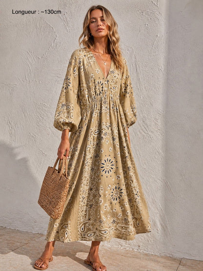 663 ROBE LONGUE GAZE DE COTON