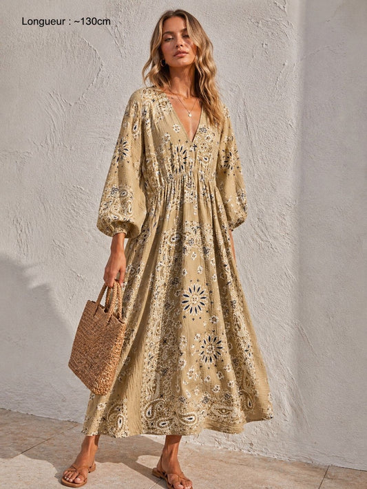 663 ROBE LONGUE GAZE DE COTON