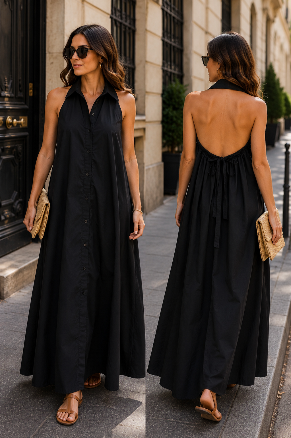 681 Robe boutonnée longue