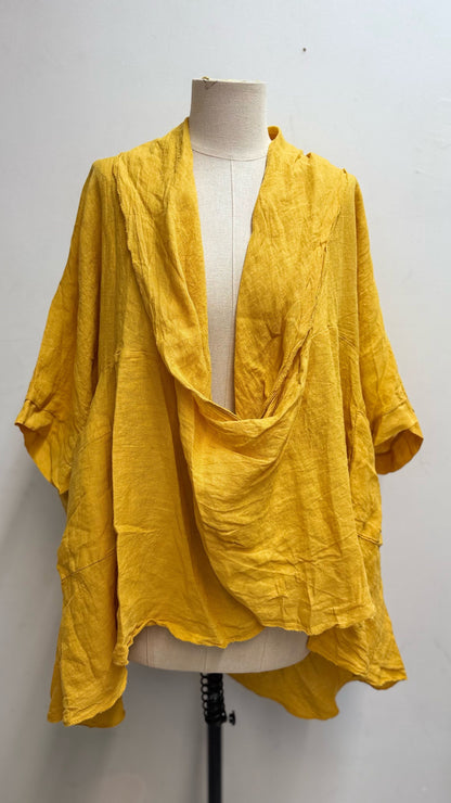 696 poncho en lin